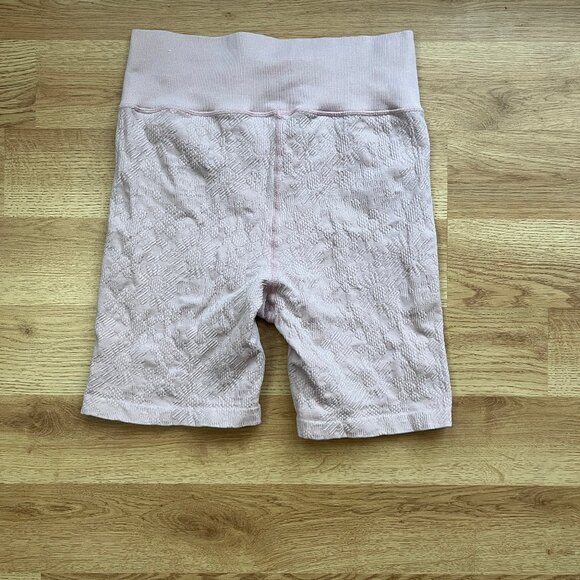 SOLD OUT Aerie Offline Seamless Floral 7" Bike Shorts Warm Pink Size Medium M - Picture 8 of 9
